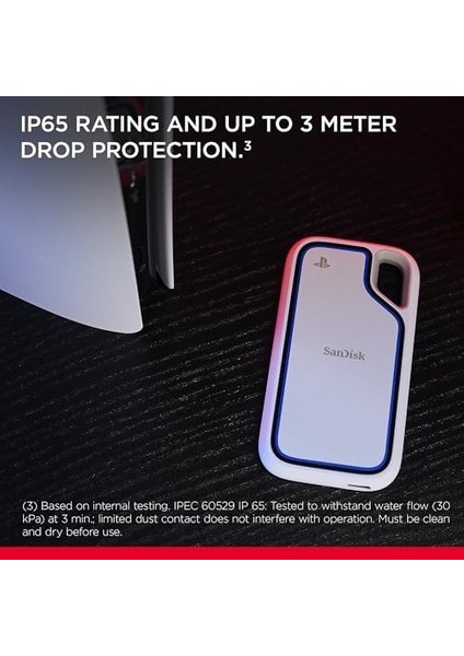 Playstation 5 ve Pc's 2tb Için Extreme Portable Ssd, Nvme-Ssd Performans, 1000 Mb/s'ye Kadar Okuma Hızı, IP65 Su ve Toz Koruması, Düşme Güvenliği, Discord Nitro 1 Ay fiyatları