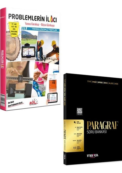Acil+Marka 2026 Yks Tyt Msü Kpss Problem+Paragraf Ilacı Tamamı Çözümlü Testler Seti