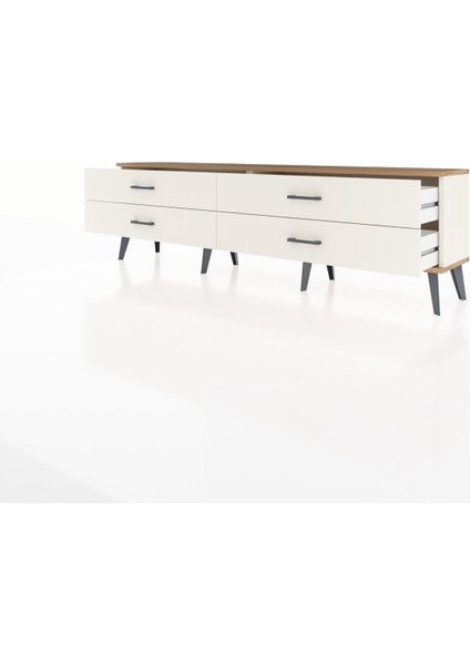 Arges Tv Ünitesi 4 Çekmeceli 176X30X51 Aytaşı-Çam/aytaşı modelleri