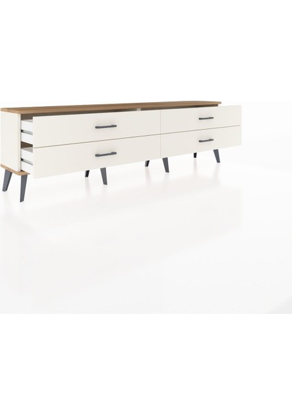 Arges Tv Ünitesi 4 Çekmeceli 176X30X51 Aytaşı-Çam/aytaşı indirimleri