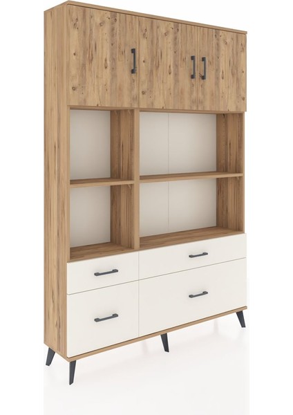 Arges Dolap 8 Raflı 4 Çekmeceli 3 Kapaklı 132X30X195 Çam-Çam/aytaşı fiyatları