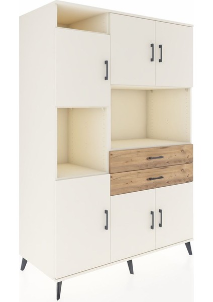 Kronos Dolap 8 Raflı 2 Çekmeceli 6 Kapaklı 132X59X195 Aytaşı-Aytaşı/çam fiyatları