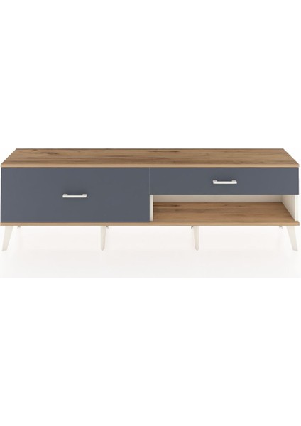 Arges Tv Ünitesi 2 Çekmeceli 176X30X51 Aytaşı-Çam/antrasit