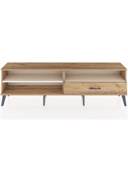 Arges Tv Ünitesi 2 Raflı Tek Çekmeceli 176X30X51 Çam-Aytaşı/çam