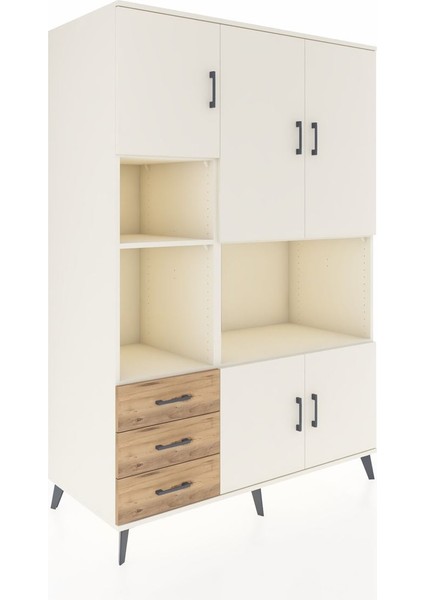 Kronos Dolap 9 Raflı 3 Çekmeceli 5 Kapaklı 132X59X195 Aytaşı-Aytaşı/çam fiyatları