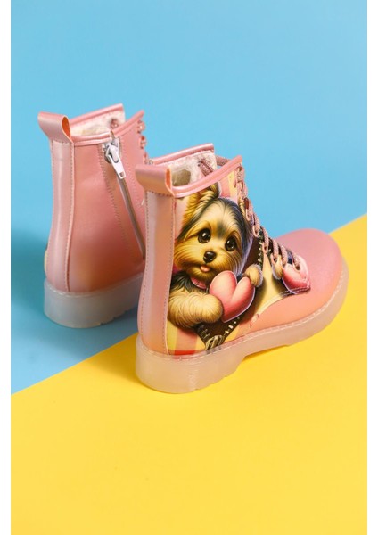 Elena Pembe Çizgi Karakter Baskılı Bağcıklı Çocuk Bot fırsatları