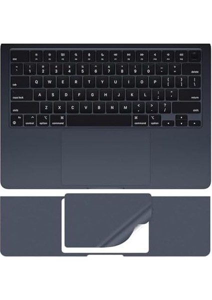 MacBook Air M2-M3-M4 Kılıf 13.6 Inç Touchpad Kaplama A2681 A3113 A3240 ile Uyumlu Çizik Darbe Önleyici Koruyucu Film Gece Mavisi fiyatları
