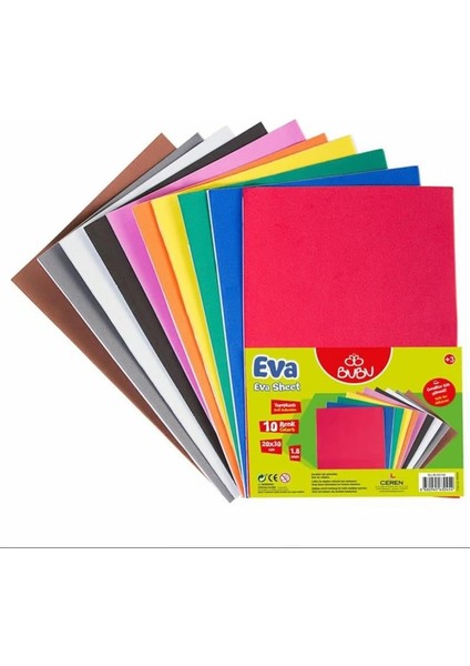 Eva- Bu-Bu 20X30 Yapışkanlı 10 Renk