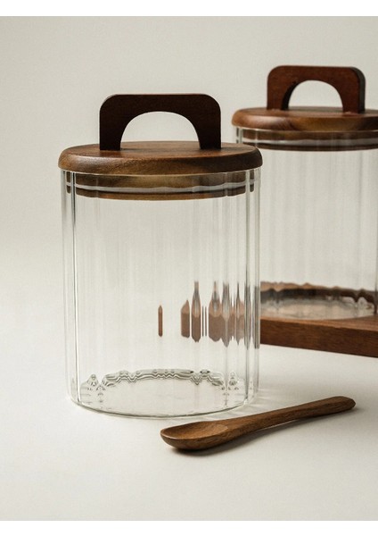 Moss 3'lü Akasya Kapaklı Cam Kavanoz fiyatları