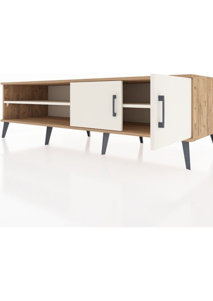 Kronos Tv Ünitesi 2 Raflı 2 Kapaklı 176X59X51 Çam-Aytaşı/aytaşı fırsatları