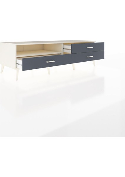 Kronos Tv Ünitesi Tek Raflı 3 Çekmeceli 176X59X51 Aytaşı-Aytaşı/antrasit indirimleri