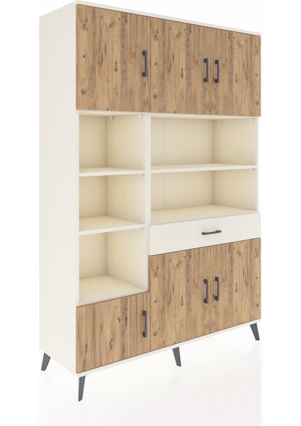 Hyperion Dolap 10 Raflı Tek Çekmeceli 6 Kapaklı 132X44X195 Aytaşı-Çam/aytaşı fiyatları