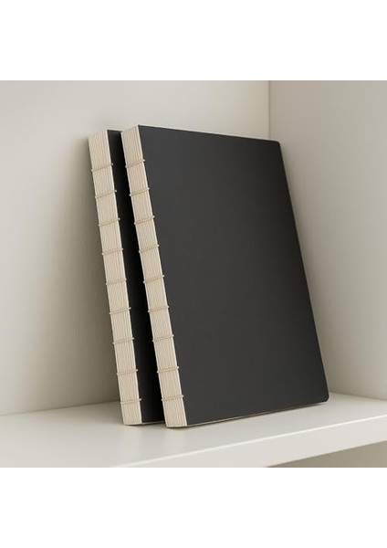 Tanıtım Özel Tasarım Siyah Kapaklı A4 Defter - 180 Derece Açılabilir, Sırtı DIKIŞLI,%100 El Işçiliği, Ofis, Okul, Günlük Kullanım Için Ideal Defter (Çizgisiz) modelleri