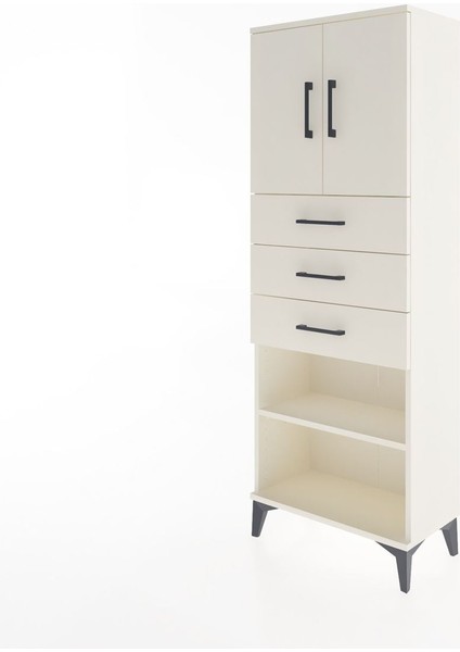 Arges Dolap 3 Raflı 3 Çekmeceli 2 Kapaklı 60X30X163 Aytaşı-Aytaşı modelleri