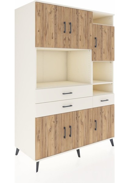 Kronos Dolap 10 Raflı 3 Çekmeceli 6 Kapaklı 132X59X195 Aytaşı-Çam/aytaşı fiyatları