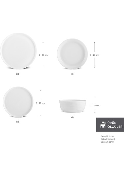 Stream Bone Blair 24 Parça 6 Kişilik Yemek Takımı fiyatları