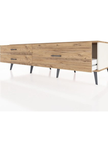 Kronos Tv Ünitesi 3 Çekmeceli 176X59X51 Aytaşı-Çam/çam fırsatları