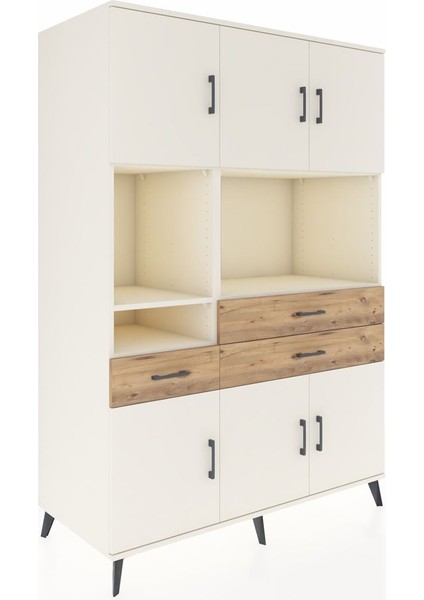 Kronos Dolap 9 Raflı 3 Çekmeceli 6 Kapaklı 132X59X195 Aytaşı-Aytaşı/çam fiyatları