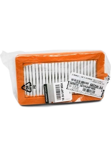 HAVA FİLTRESİ RENAULT CLIO 5 2019 CAPTUR 2 2020 1.0TCE H4D 1.3TCE H5H 1.5DCI K9K NISSAN MICRA K14-JUKE F16 1.0 165464PM0A