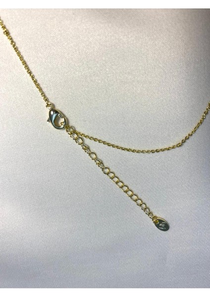 Altın Kaplama Zirkon Taşlı A Harf Çelik Y Kolye modelleri