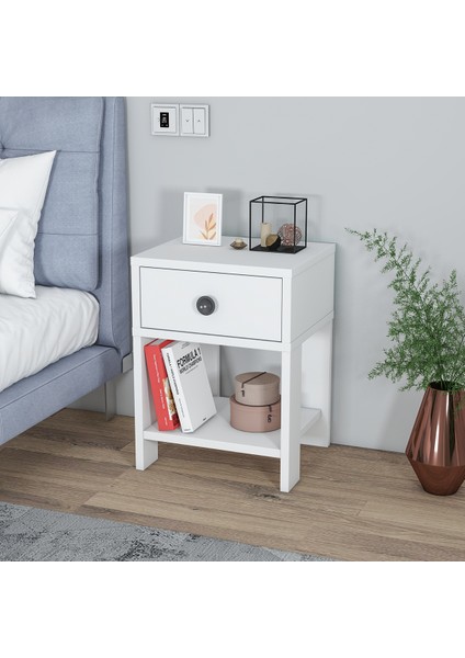 Senay Çekmeceli Raflı Komodin