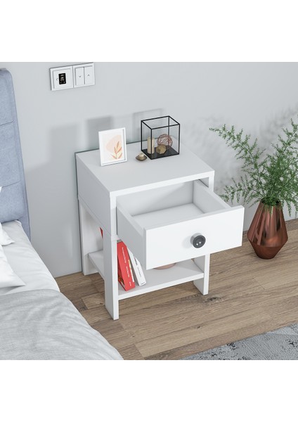 Senay Çekmeceli Raflı Komodin modelleri