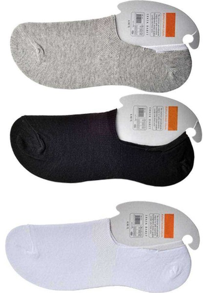 Siyah Gri ve Beyaz Erkek Babet Çorap 12 Çift fiyatları