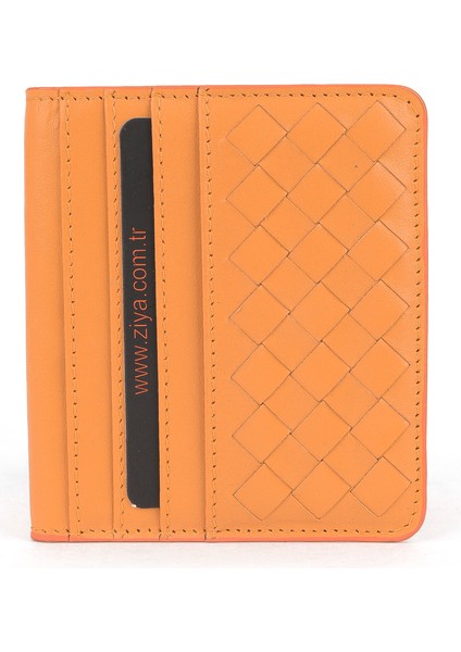 , Hakiki Deri Kartlık 1539852Z01 Turuncu