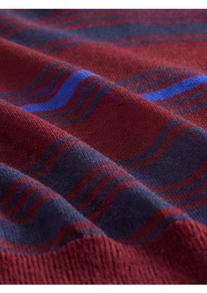 Kadın Kırmızı Şeffaf Kısa Polo Kazak modelleri