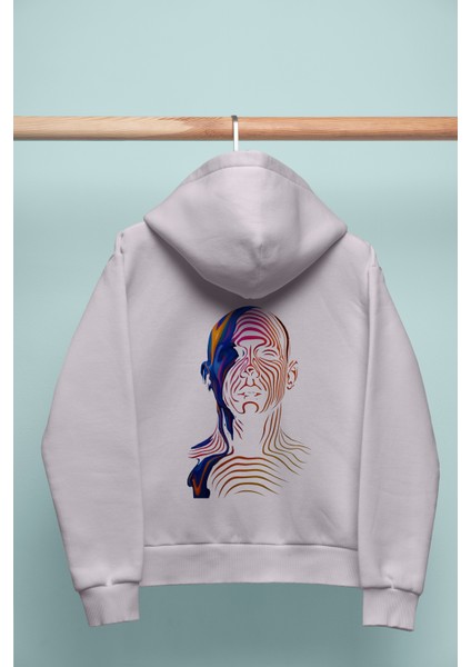 Unısex Oversıze Distorted Mind Hoodie