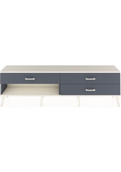 Arges Tv Ünitesi 3 Çekmeceli 176X30X51 Antrasit-Aytaşı/antrasit