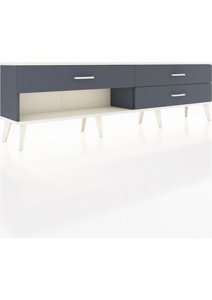 Arges Tv Ünitesi 3 Çekmeceli 176X30X51 Antrasit-Aytaşı/antrasit fiyatları