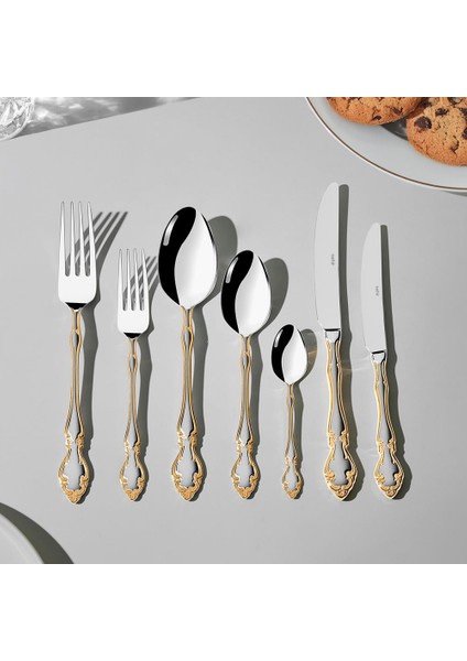 Adriana 12 Kişilik 84 Parça Kutulu Çatal Kaşık Bıçak Takımı