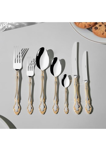 Adriana 12 Kişilik 84 Parça Kutulu Çatal Kaşık Bıçak Takımı modelleri