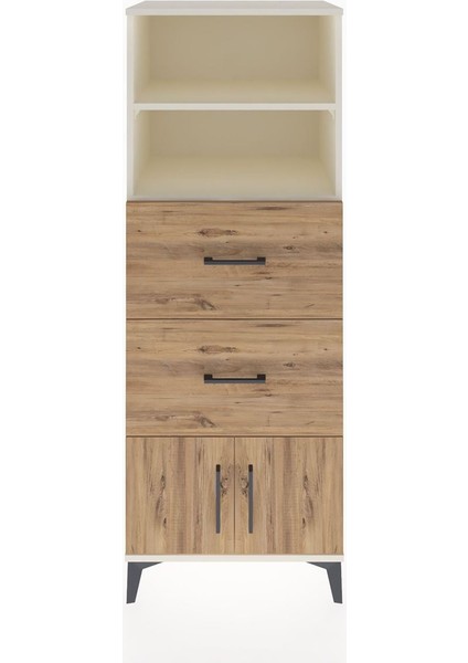 Hyperion Dolap 2 Raflı 2 Çekmeceli 2 Kapaklı 60X44X163 Aytaşı-Çam