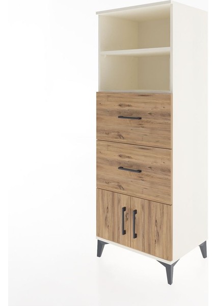 Hyperion Dolap 2 Raflı 2 Çekmeceli 2 Kapaklı 60X44X163 Aytaşı-Çam modelleri