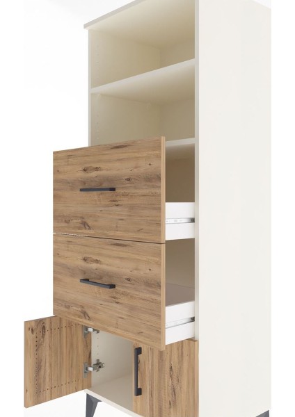 Hyperion Dolap 2 Raflı 2 Çekmeceli 2 Kapaklı 60X44X163 Aytaşı-Çam indirimleri