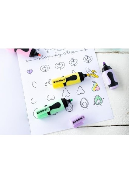 7 Mini Fosforlu Pastel Renkler 5'li Blister modelleri