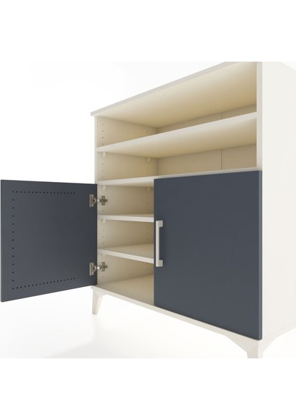 Hyperion Şifonyer 4 Raflı 2 Kapaklı 88X44X96 Aytaşı-Antrasit indirimleri