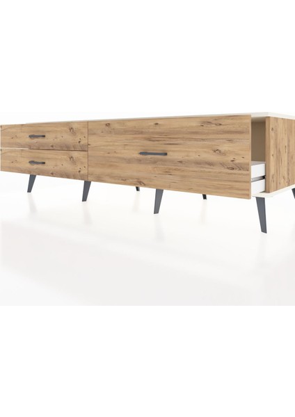 Kronos Tv Ünitesi 3 Çekmeceli 176X59X51 Çam-Aytaşı/çam fırsatları