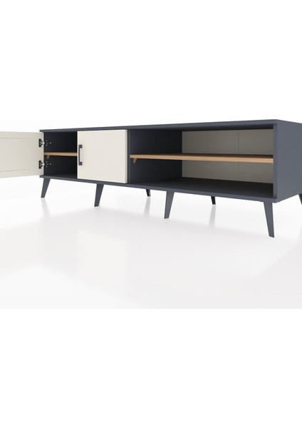 Kronos Tv Ünitesi 2 Raflı 2 Kapaklı 176X59X51 Antrasit-Aytaşı/çam fırsatları