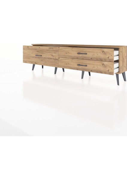 Arges Tv Ünitesi 3 Çekmeceli 176X30X51 Çam-Çam/çam modelleri