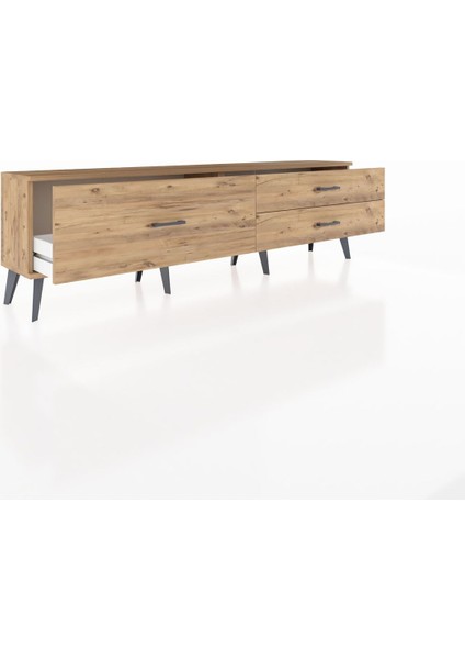 Arges Tv Ünitesi 3 Çekmeceli 176X30X51 Çam-Çam/çam indirimleri