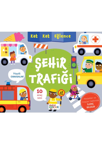 Kat Kat Eğlence Şehir Trafiği (Sesli Kitap 10 Farklı Araç Sesi + Dev Boyut) fiyatları