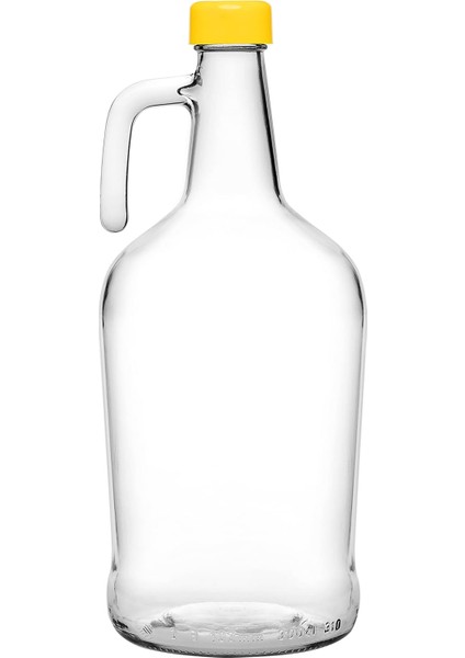 Galon Şişe 3 Litre, Plastik Kapak, Sarı 2003C Yeşil 2307C