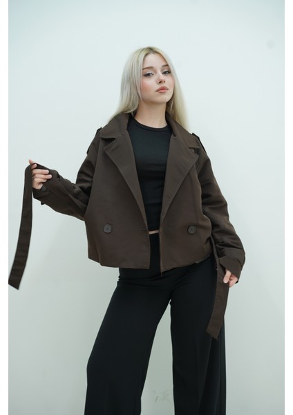 Kruvaze Kısa Kuşaklı Trenc