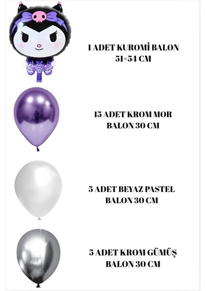 Kuromi Doğum Günü Partisi Konsepti - Kraft Banner - Yaş Günü fiyatları