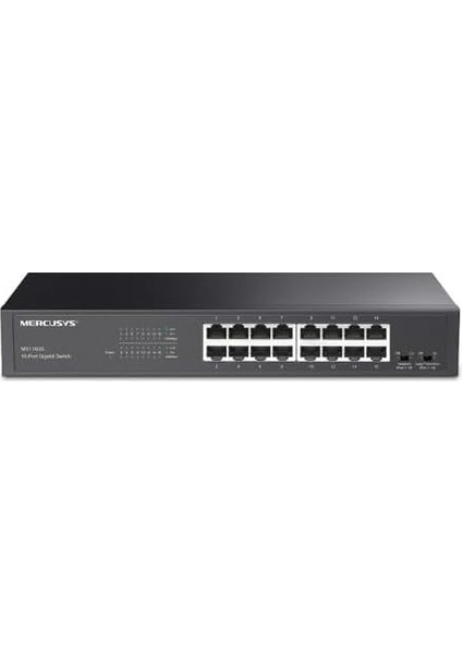 MS116GS; 16-Port Gigabit Portlu, Metal Kasalı, Qos Özellikli, Kurulum Gerektirmeyen Tak ve Çalıştır Özellikli Switch