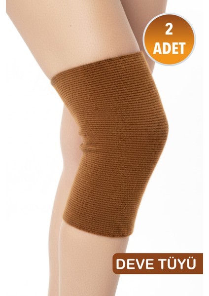 2 Adet Termal Yün Dizlik Deve Tüyü Diz Korsesi Isı Terapisiyle Soğuk Havaya Karşı Koruyucu Dizlik