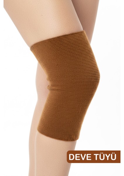 2 Adet Termal Yün Dizlik Deve Tüyü Diz Korsesi Isı Terapisiyle Soğuk Havaya Karşı Koruyucu Dizlik